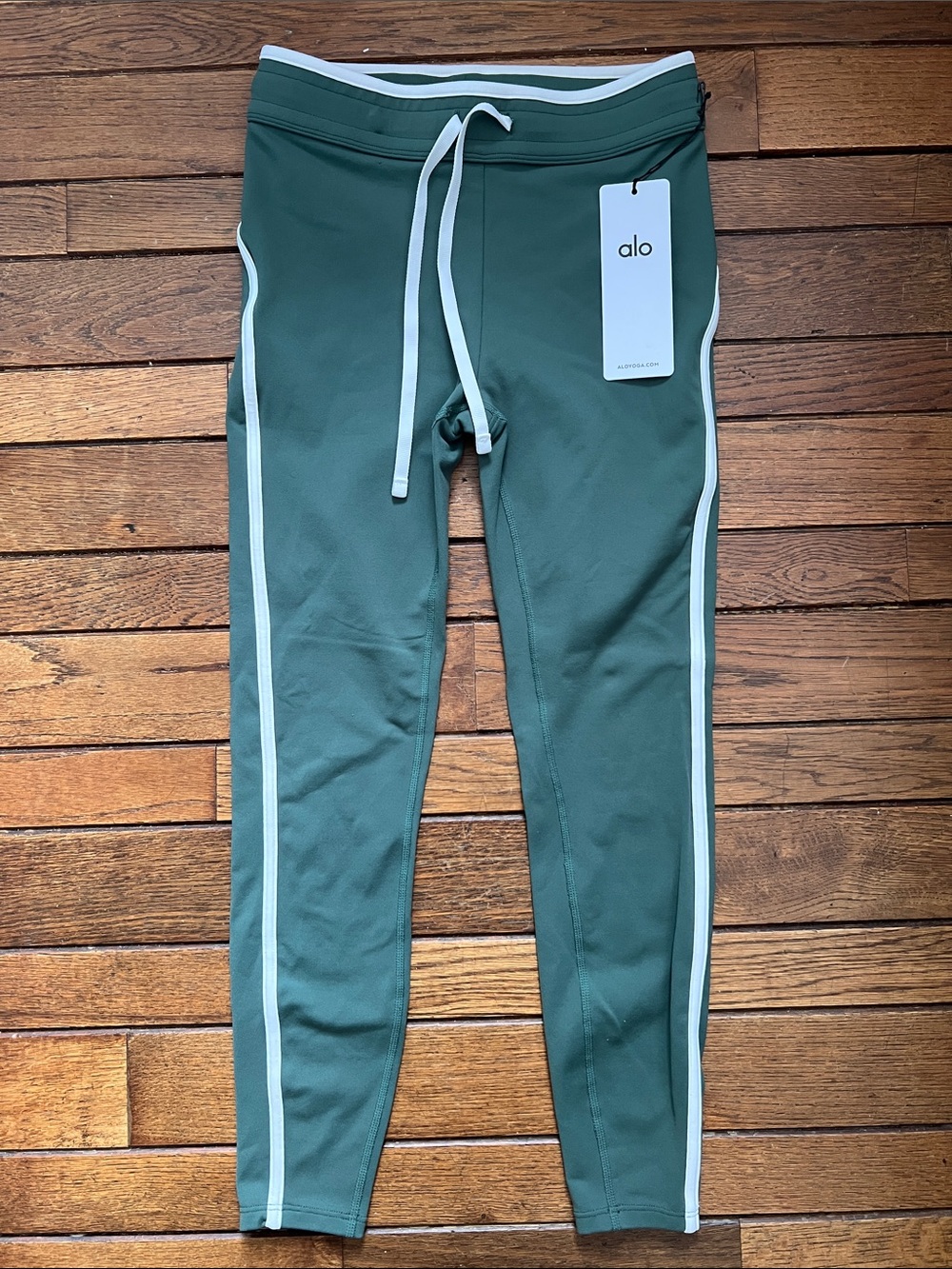 ALO Yoga Clover Green Airbrush High-Waist 7/8 Legging Size Small NWT